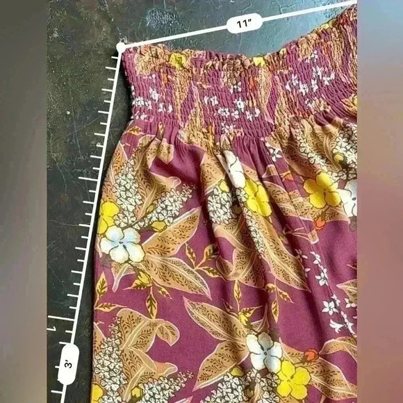 Rachel Zoe Cropped Floral Wide Leg Pants (Y16) - Picture 8 of 9